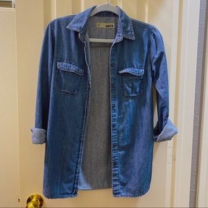 Topshop Moto Denim shirt jacket